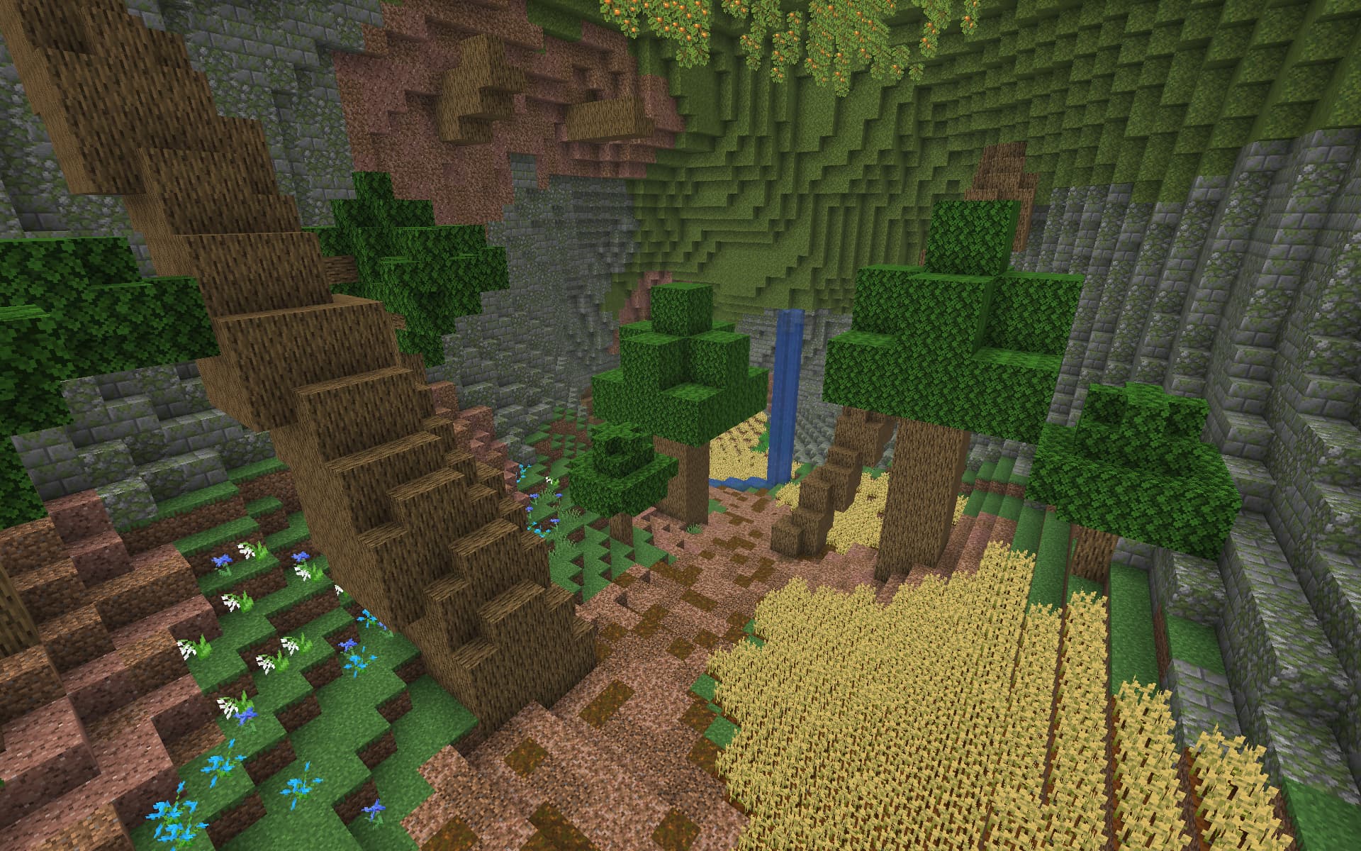 Screenshot of factory forest Elytra race track