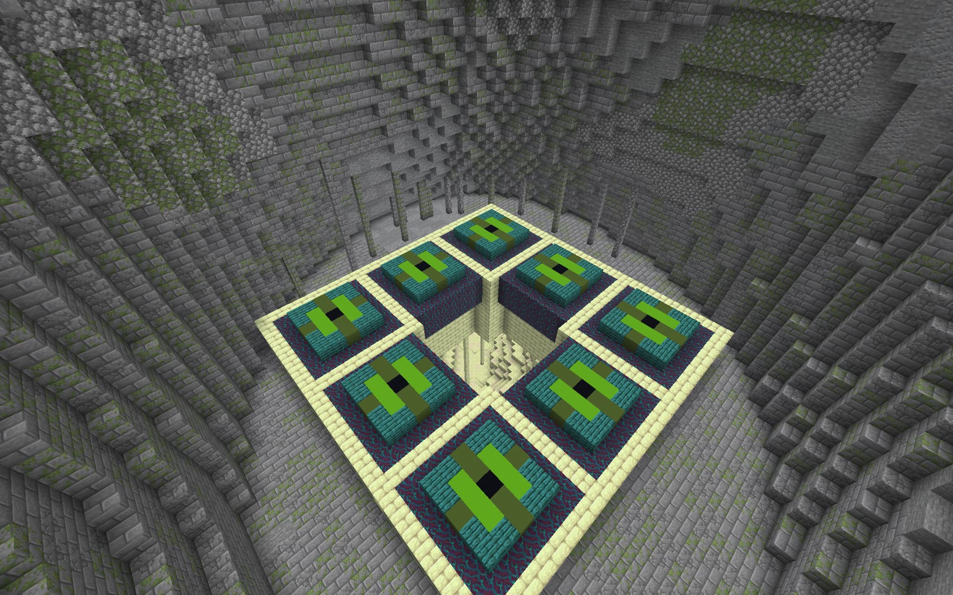 Screenshot of factory the end Elytra race track