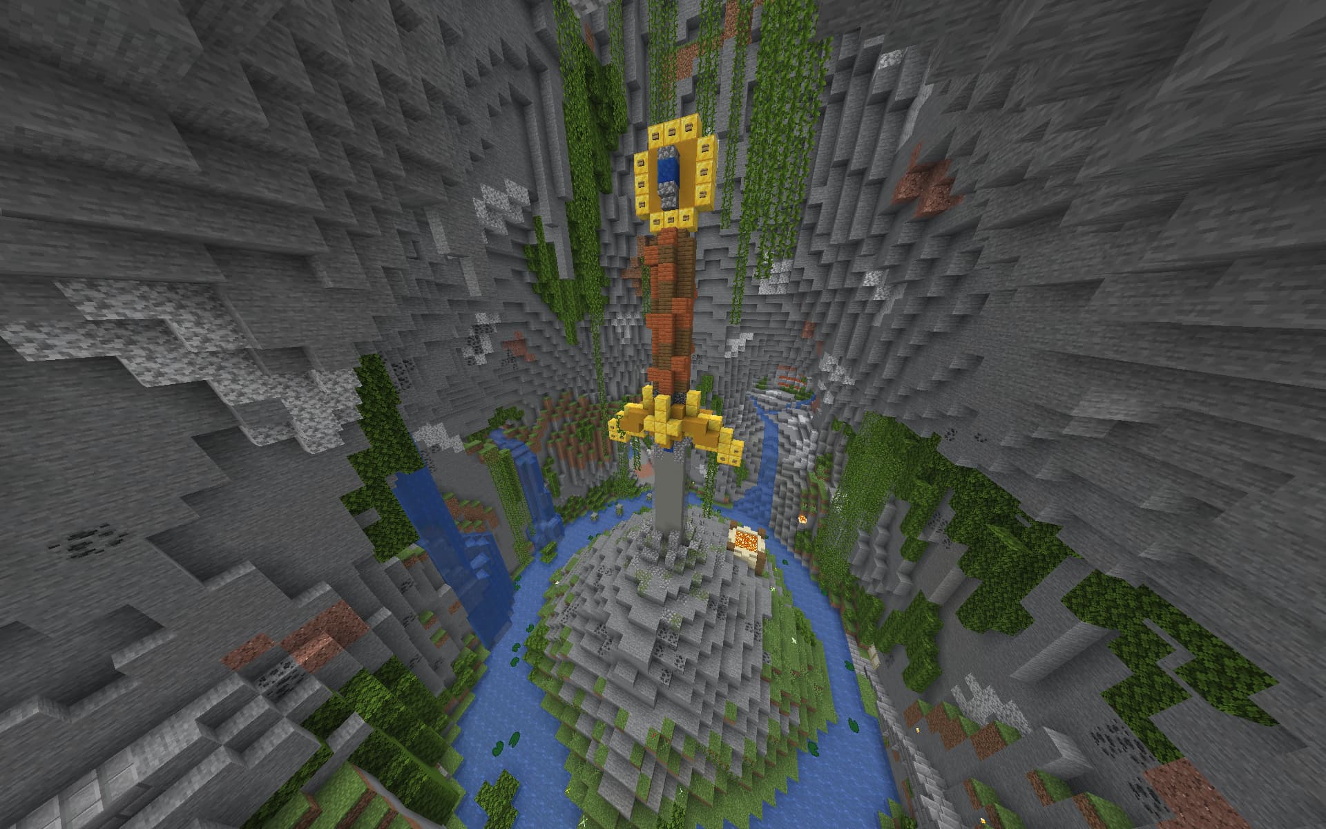 Screenshot of glide excalibur Elytra race track