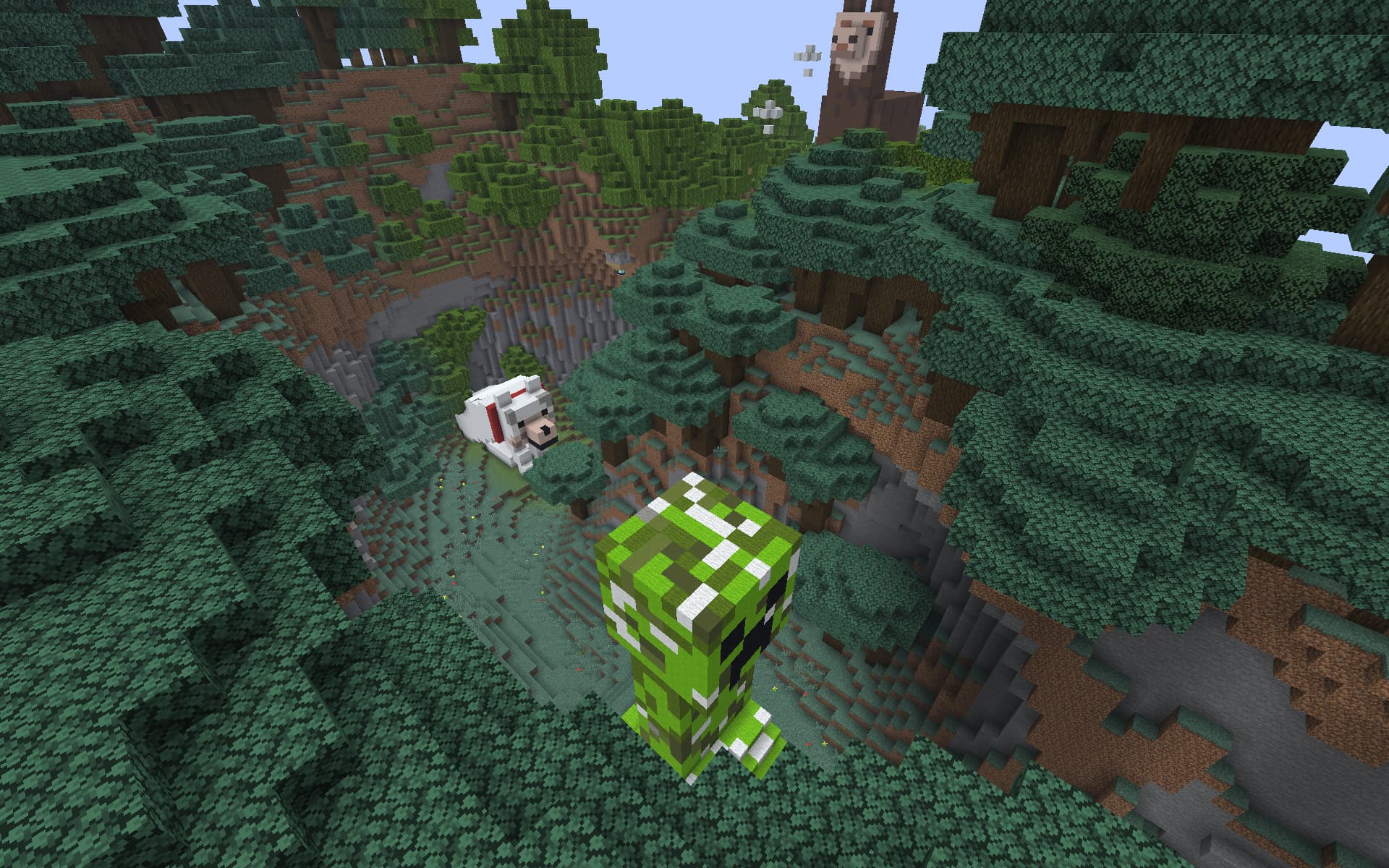 Screenshot of glide mobs Elytra race track