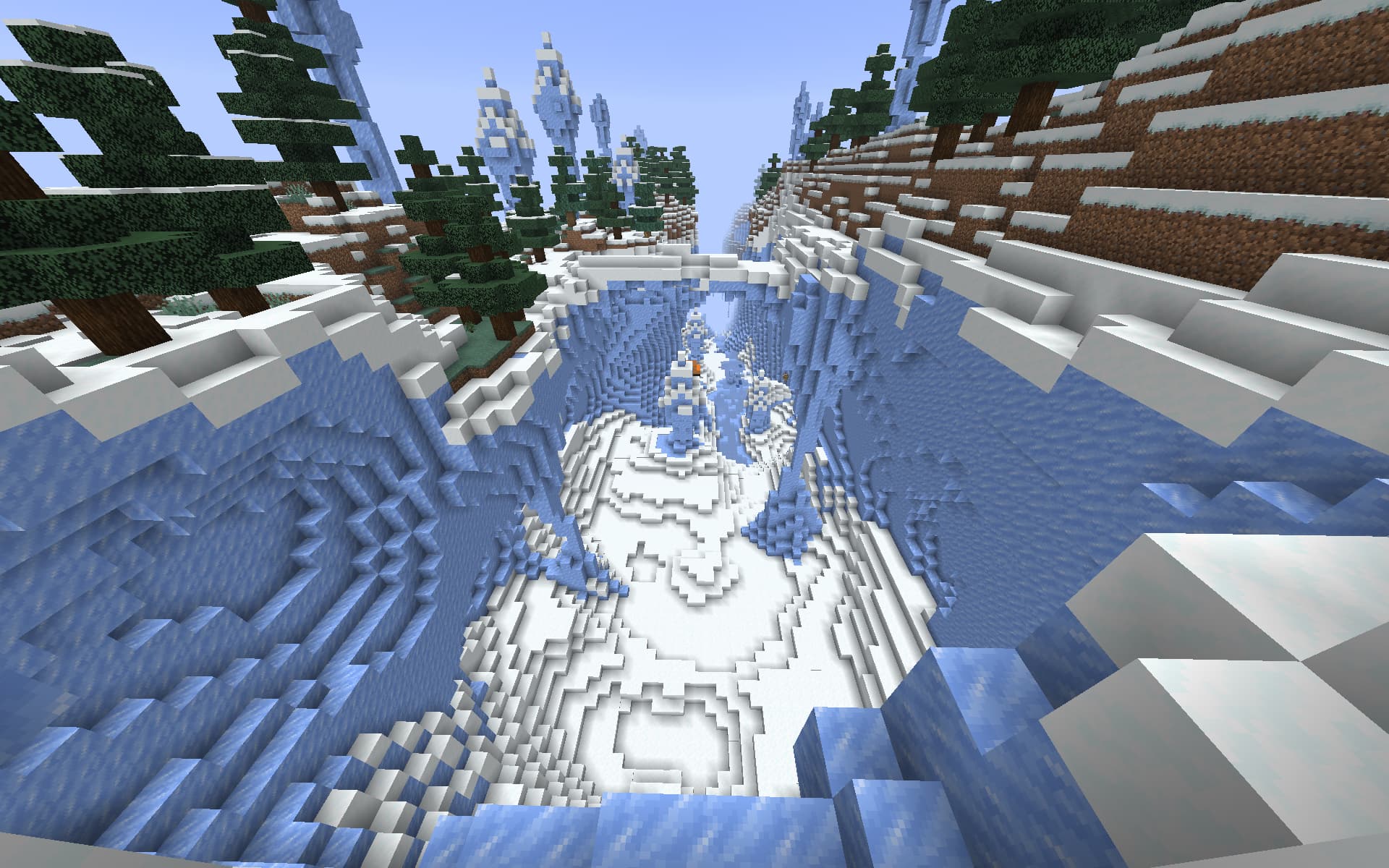 Screenshot of glide yeti Elytra race track