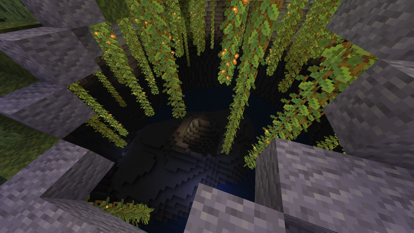 Screenshot of lush rush Elytra race track