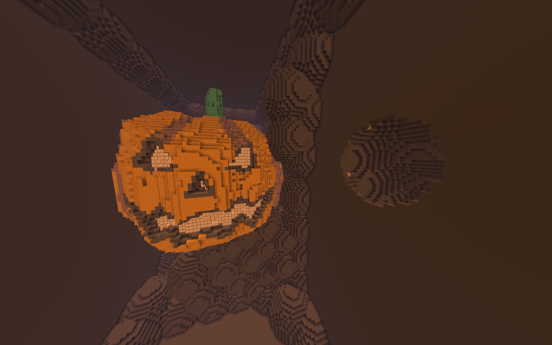 Screenshot of pumpkin Elytra race track